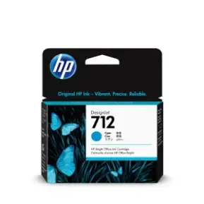 Картридж HP 712 (cyan), 29 мл 