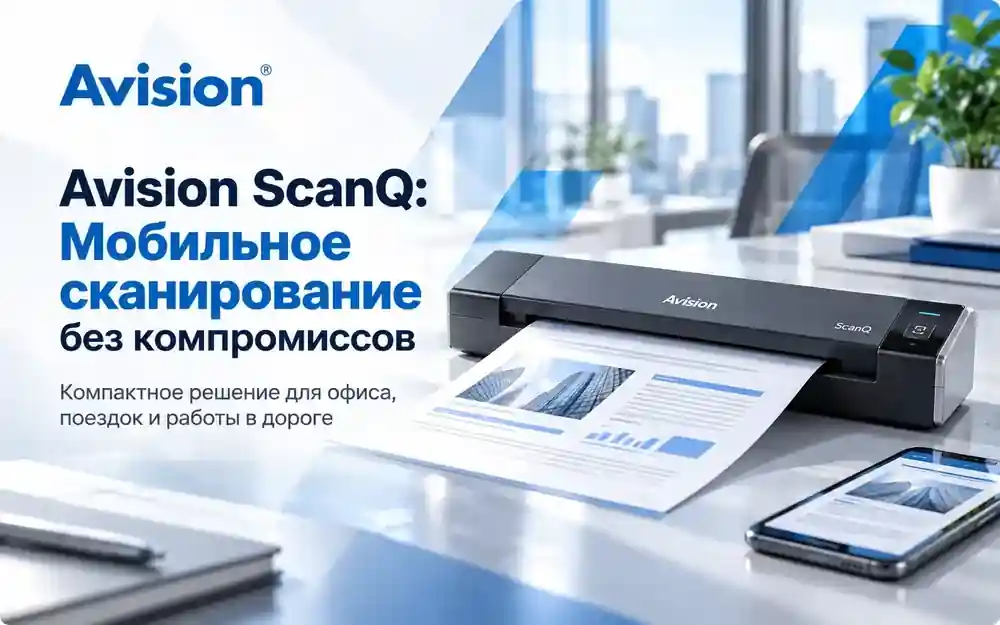 Avision ScanQ: Мобильное сканирование без компромиссов