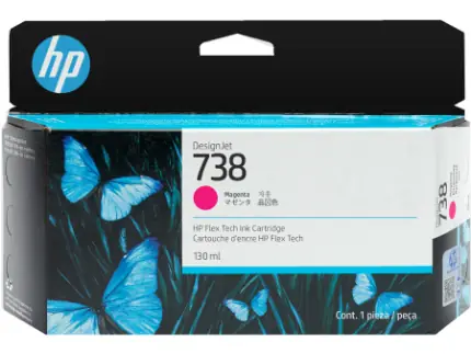 Картридж HP Ink Cartridge 738 (magenta), 130 мл 