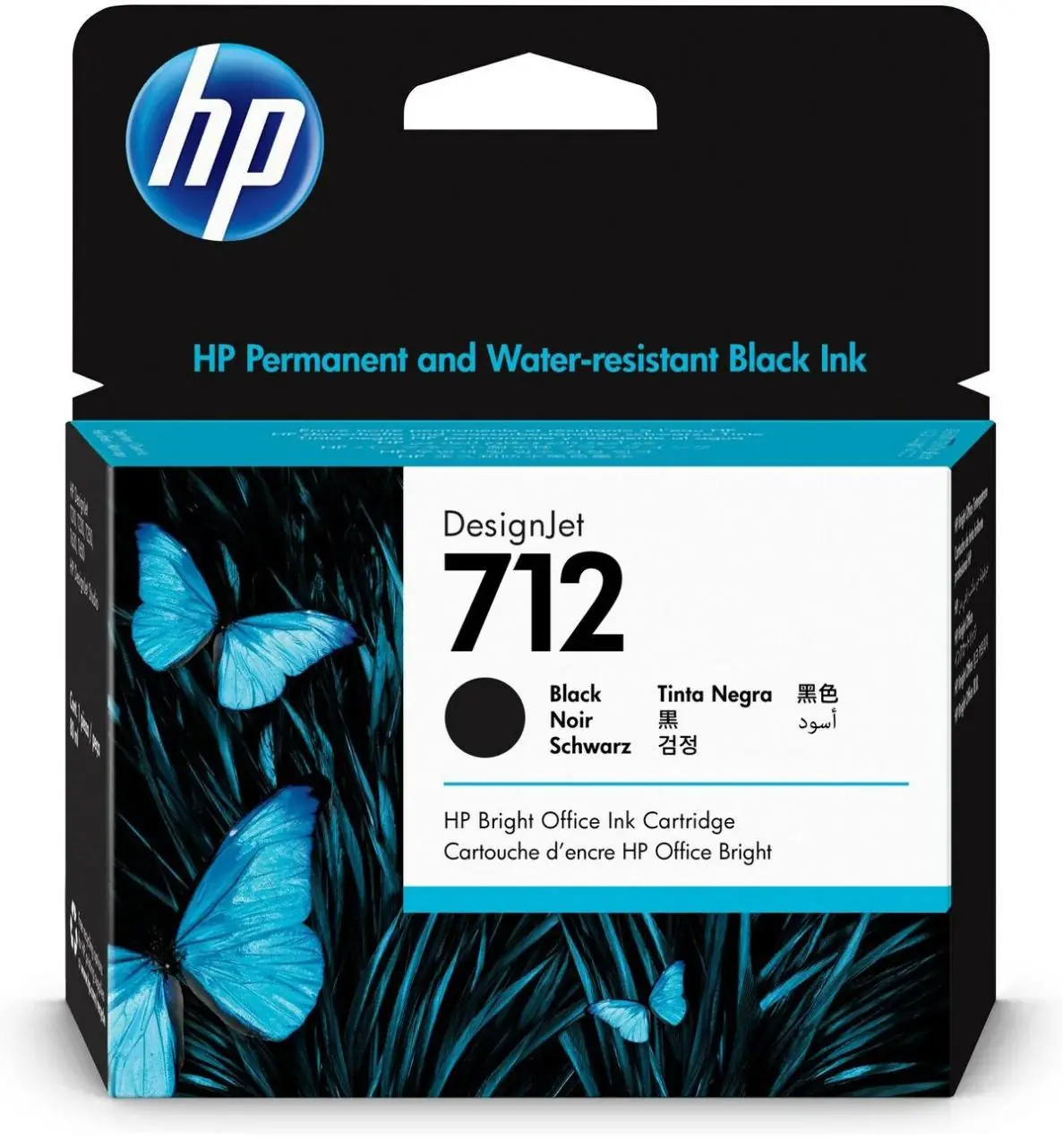 Картридж HP 712 (black), 80 мл 