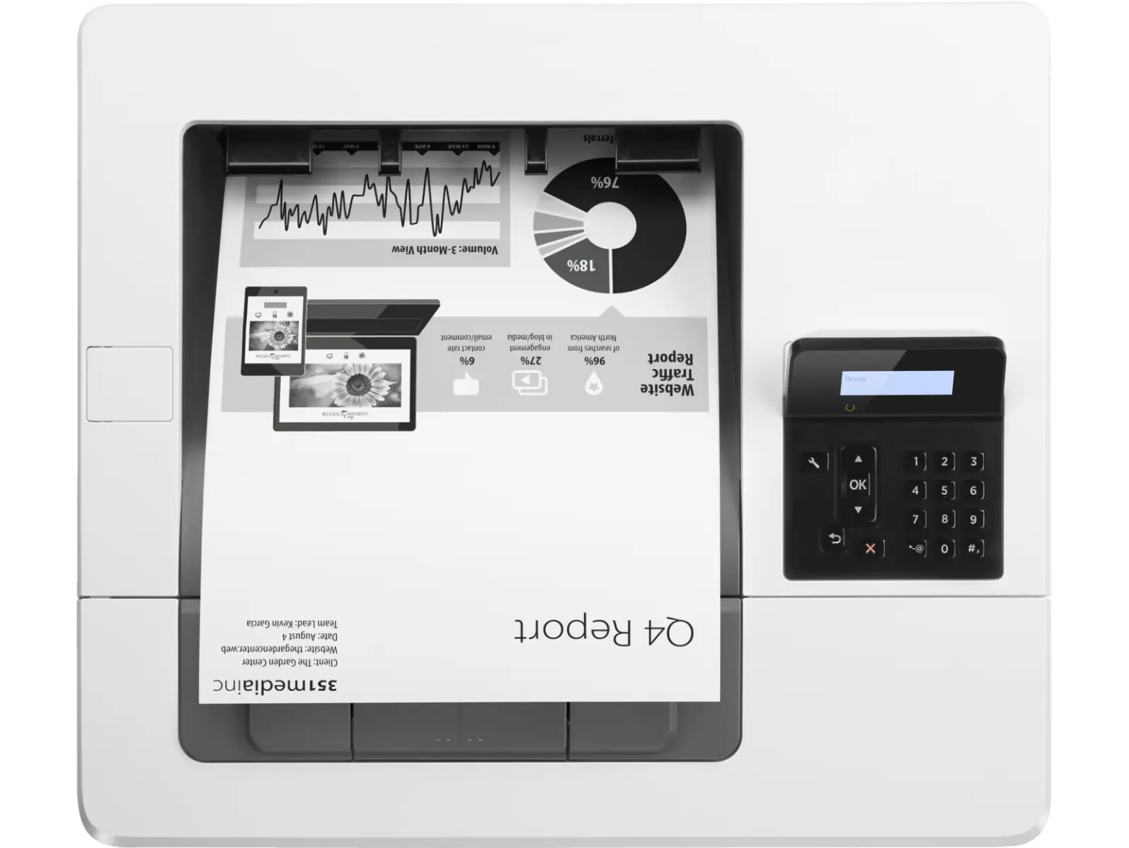 Принтер HP LaserJet Pro M501dn 