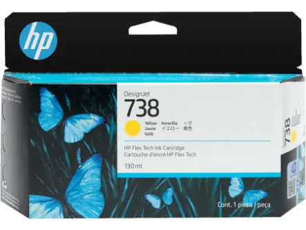 Картридж HP Ink Cartridge 738 (yellow), 130 мл 