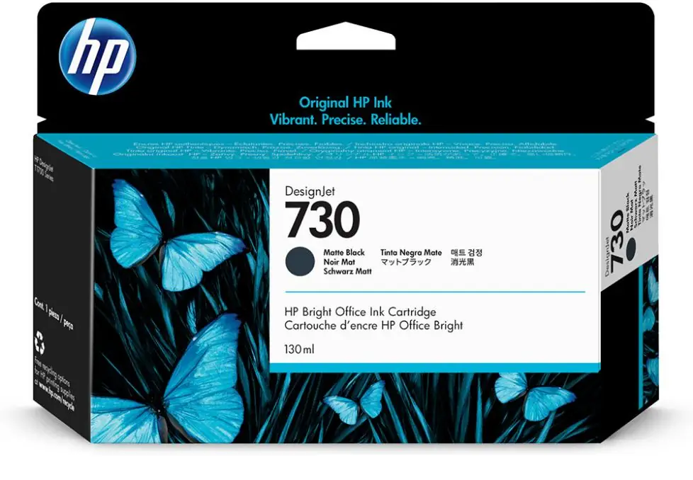 Картридж HP 730 (matte black), 130 мл 