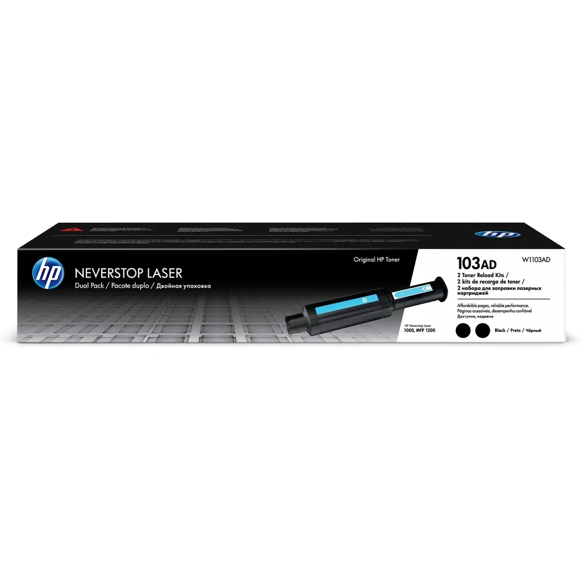 Двойной заправочный комплект HP Neverstop Laser 103AD (2 x 2500 стр.) 