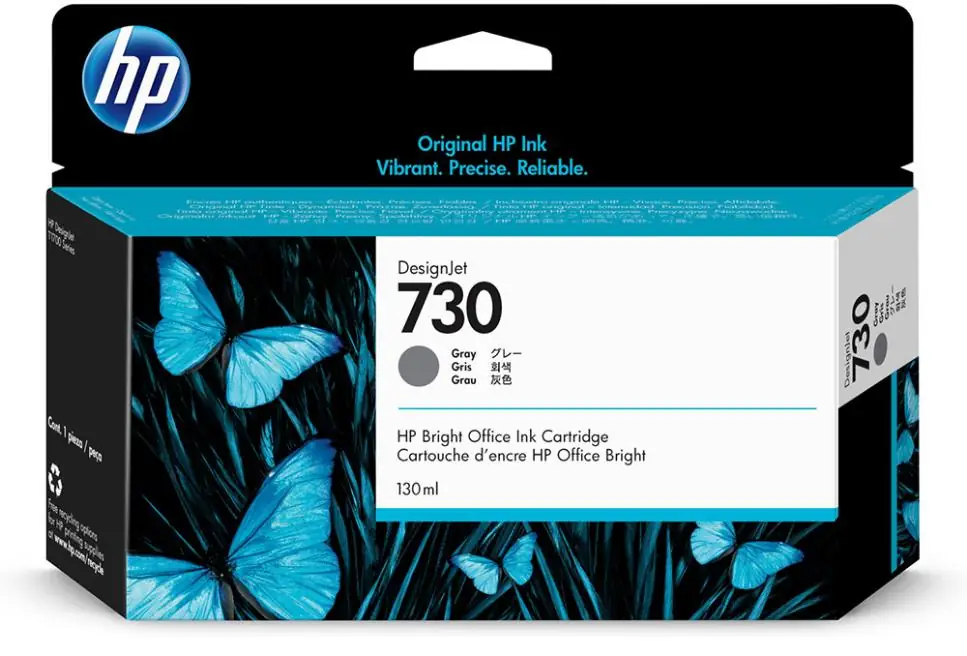 Картридж HP 730 (grey), 130 мл 