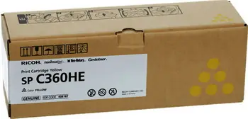 Тонер-картридж Ricoh Print Cartridge SP C360HE (yellow) 