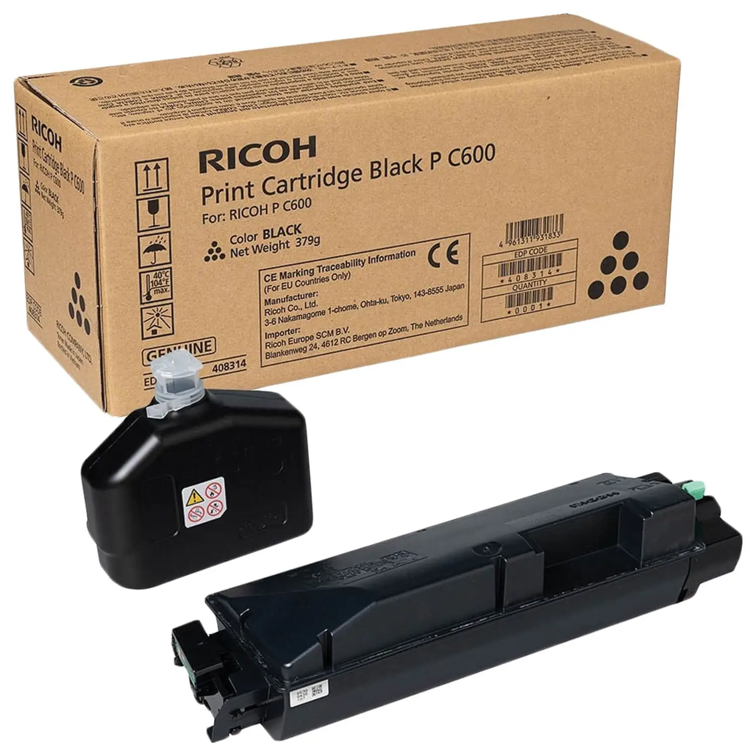 Тонер-картридж Ricoh тип PC600 (black) 