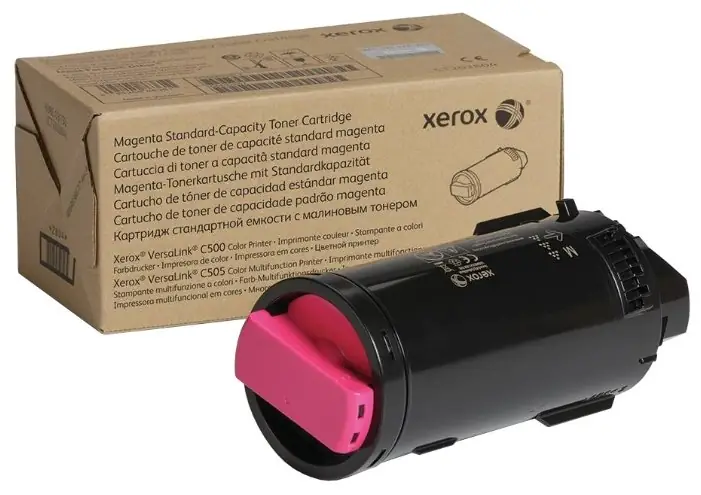 Тонер-картридж для Xerox VersaLink C500/505, пурпурный, (2400 стр.) 