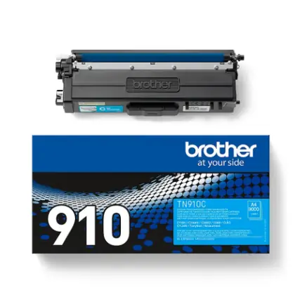 Тонер-картридж Brother TN-910C (cyan), 9000 стр. 